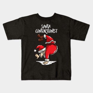 Contortionist T-Shirt Santa Handstand Training for Christmas Kids T-Shirt